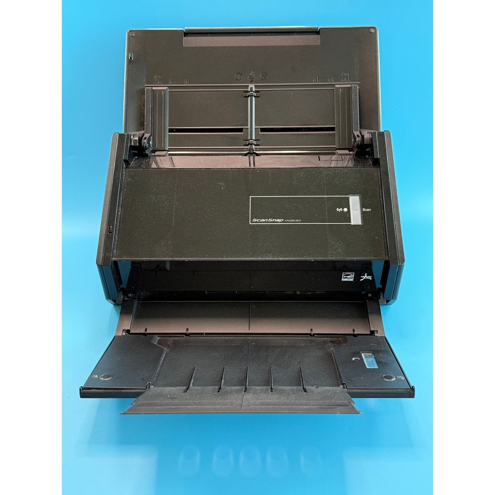 Fujitsu ScanSnap iX500 Document Scanner Black Used No AC Adapter Wireless USB